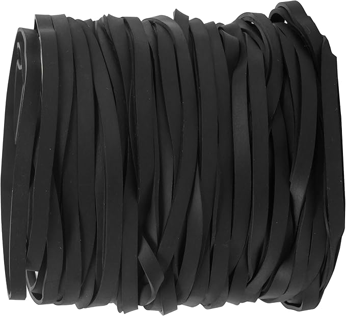 Rubber Bands 70Pcs size#69 Big black rubber band Elastic Band rubber bands office supplies (5.9" x 0.24")