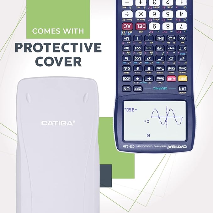 CATIGA CS229 Scientific Calculator with Graphics Functions, Multiple Modes with Intuitive User Interface, for Beginner and Advanced Courses