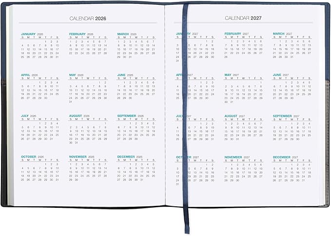 2026 Planner Calendar, 8"x10" : Includes 14 Months (November 2025 - December 2026) / 2026 Weekly Planner/Weekly Agenda/Monthly Calendar Organizer (Navy/Black)