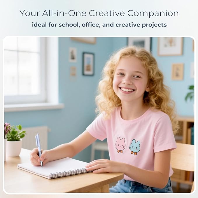 Nicpro 38PCS Aesthetic School Supplies, Cute Mechanical Pencils 0.5, 0.7, 0.9 & 2.0 mm with 564PCS Lead Refills, Pastel Mechanical Pencil Set for Students Girls Writing Drawing Drafting - Pink Case