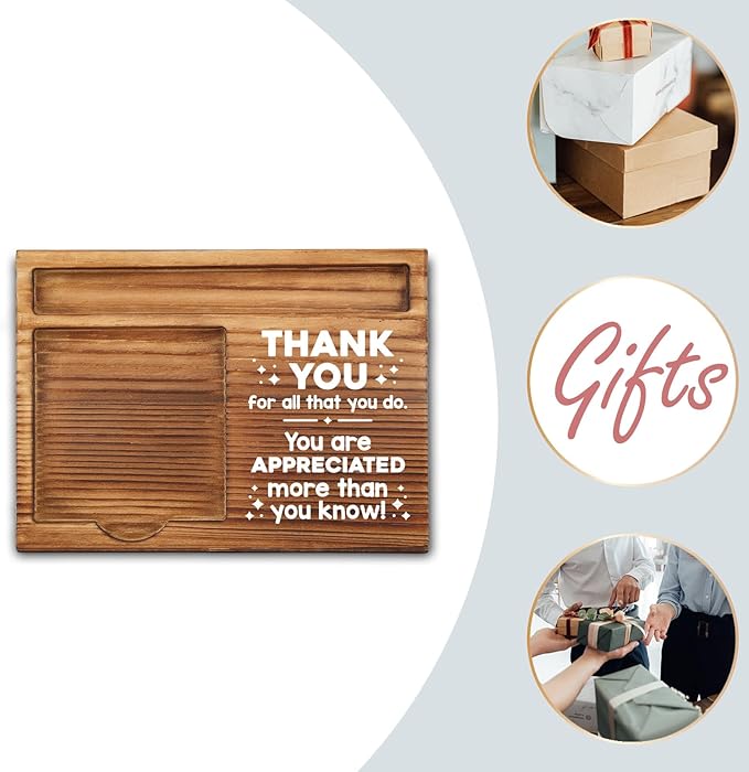 Teacher Sticky Note Holder, Thanks Male Teacher Appreciation Gifts Ideas, Teacher Desk Supplies Set, Thank You Teacher Appreciation Gifts from Student Self-Stick Note Pad Holders GSH24