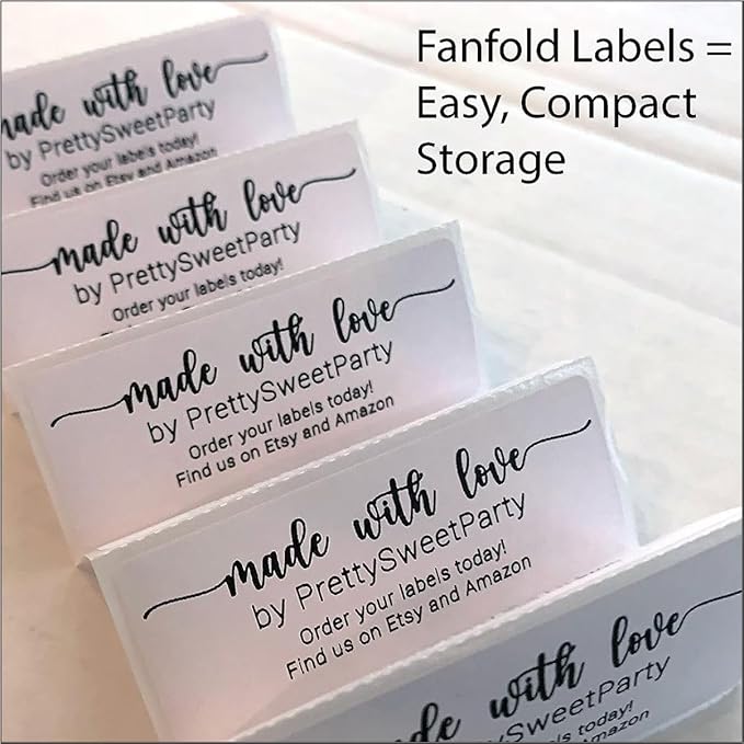 White Address Labels - Personalized Return Address Labels, Mailing and Shipping Stickers for Envelopes, Packages, Business, Home Use (Chic Script)