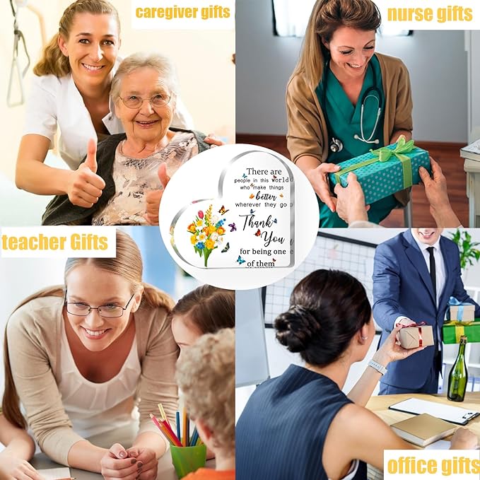 Employee Appreciation Gifts for Women, Thank You Gifts for Teacher Coworkers Boss Inspirational Gifts for Women, Going Away Farewell Retirement Gift, Home Office Desk Decor