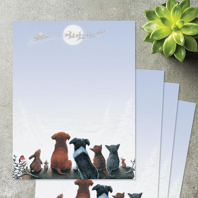 Christmas Dreams Stationery - Holiday Letters, Printer Paper, 25 Sheets, 8½ x 11 Inch, by Current