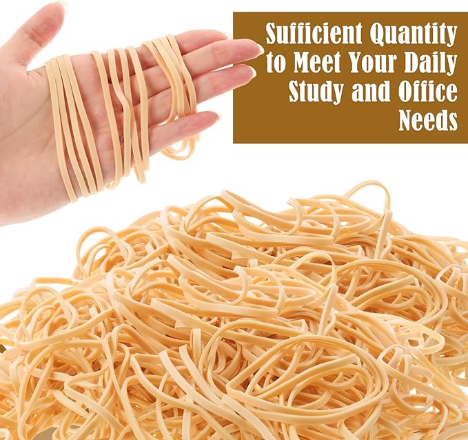 Marspark Rubber Bands Bulk Elastic Rubber Bands 5 lb File Folder Strong Elastic for Office Home Supply Crafts(Size 33)