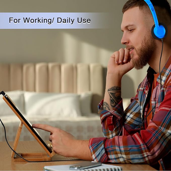 Yunsailing 10 Pack Class Set Headphones for Students Bulk School Headsets Earphones with 3.5mm Jack Classroom Must Haves Teacher Supplies for Adults Laptop Computer (Mixed Color)