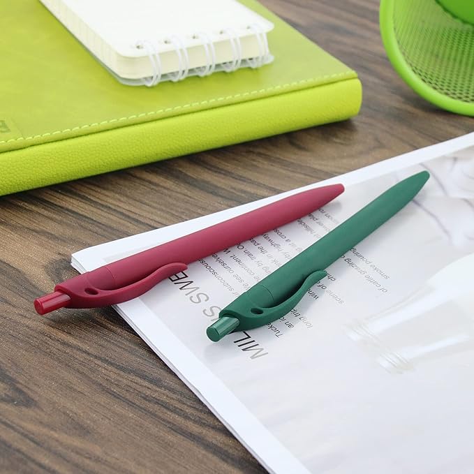 Deegtran Retractable Ballpoint Pens, 200 Pack, No Bleed, Medium Point, Smooth Ink, 1.0MM Black Ink