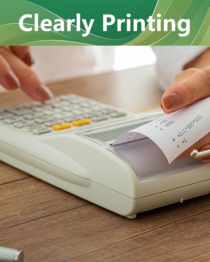 Calculator Ink Roller Printer Ribbon (10 Pack) IR40T IR-40T CP13 MP-12D PR-42 IR-40T, Black & Red Compatible with Casio HR-100TM HR-150TM HR-170RC, Sharp EL-1750V EL-1801V