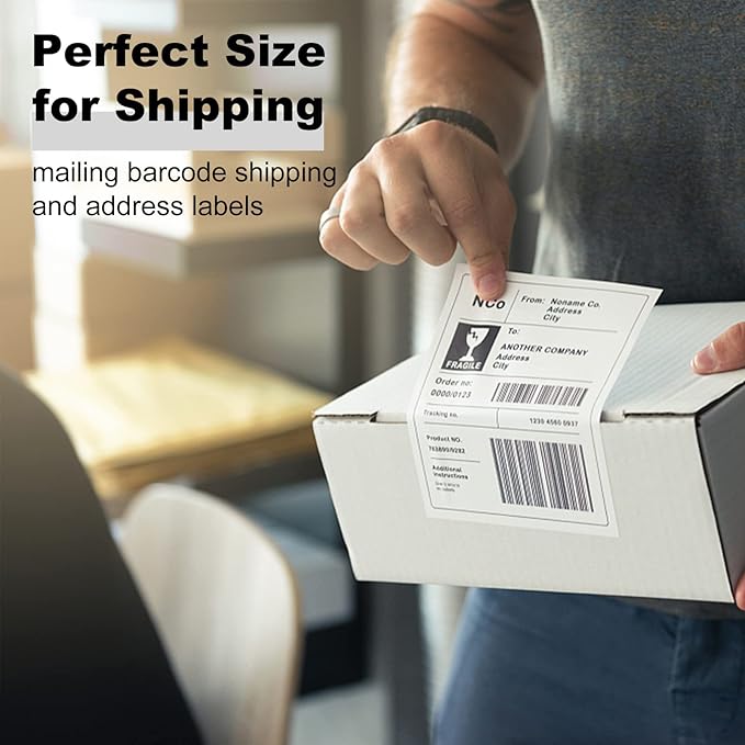 BESTEASY Sticker Paper 8.5" x 11" Full Sheet Label Stickers for Laser & Inkjet Printers, Self-Adhesive Paper Shipping Labels (2000 Sheets,2000 Labels)