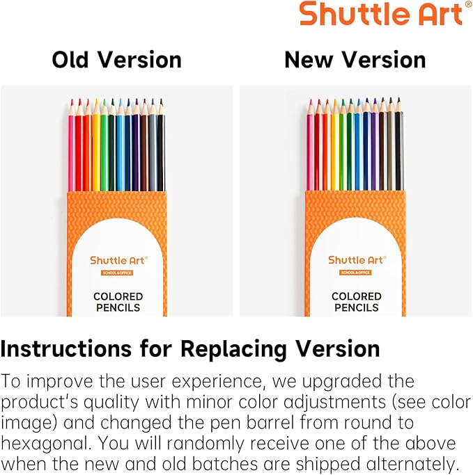 Shuttle Art Colored Pencils Bulk, 408 Pack Coloring Pencil Set Plus 20 Sharpeners, 12 Assorted Colors, Classroom Pack School Supplies