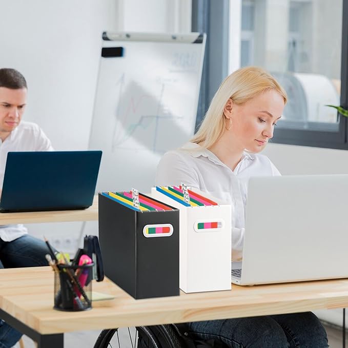 Pink Hanging File Folders,25 Packs Letter Size File Folder,Designed for Bulky Files,Filing Cabinet,1/5 Adjustable Tabs for Office,School,Home