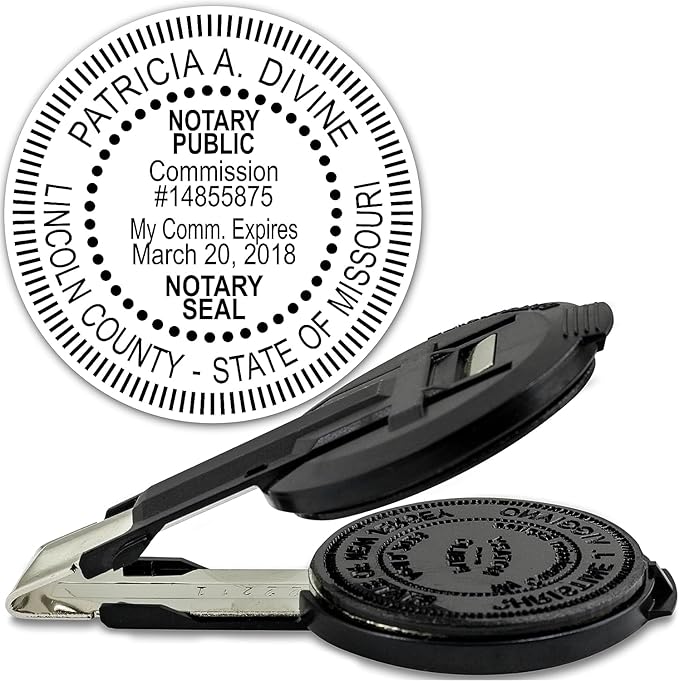 MaxMark Insert Only for Notary Seal Round Embosser for Missouri State