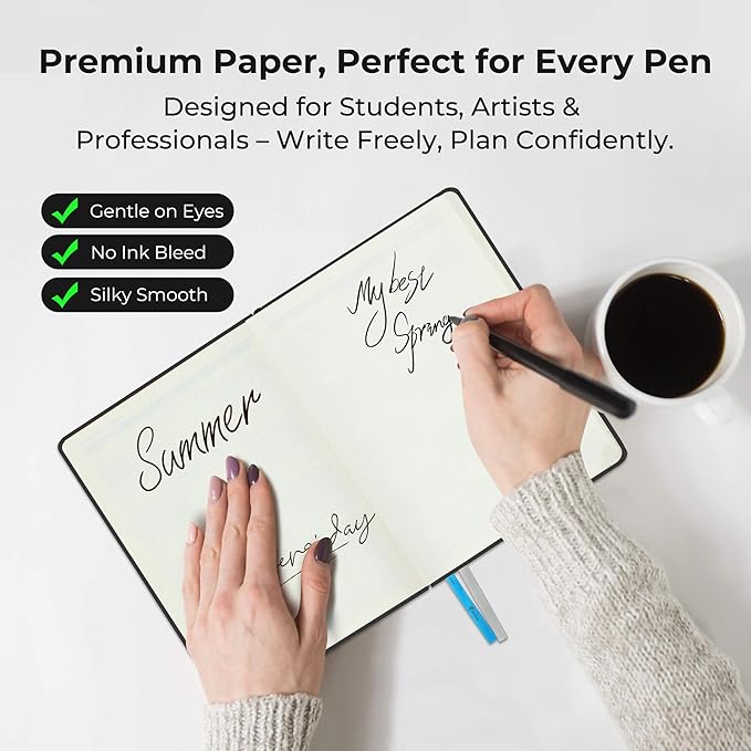 Planner 2026 Daily Weekly and Monthly,6.5"x3.75",12 Months Spiral Bound Calendar Agenda with Self-adhesive Pen Holder,2026 Appointment Book with Vegan Leather Soft Cover,Black