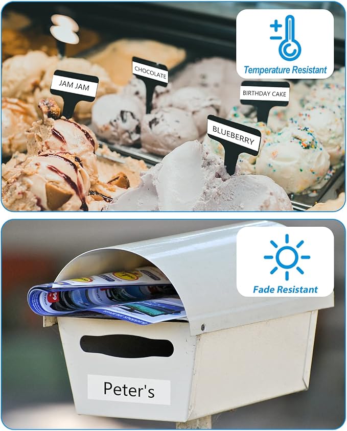 Weemay 3 Pack TZe-221 Compatible for Brother P-Touch Label Tape 9mm 0.35 Laminated White TZe TZ Tape TZ-221 TZ221 TZe221 3/8 Label for PTouch PTD210 PTD220 PTH110BP PTD410 PTD600 Printer