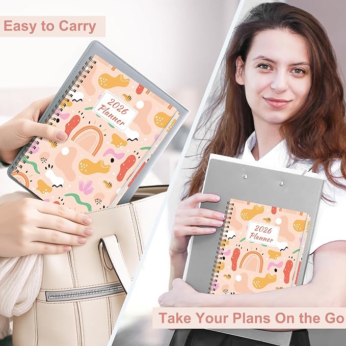 2026 Planner, Weekly and Monthly Academic Planner Calendar (JAN.2026 - DEC.2026), Planning Agenda Book, for Office Desk Accessories and School Supplies, A5(6.3" x 8.5")