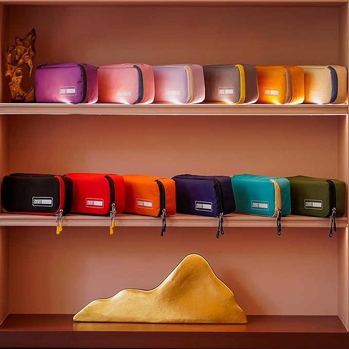 ECHSRT Big Pencil Case, Aesthetic Portable Zipper Pencil Bag with Hidden Pocket, Special Pouch for Men Women Adults, Stationery Organizer Pen Cases for Office Travel, Yellow