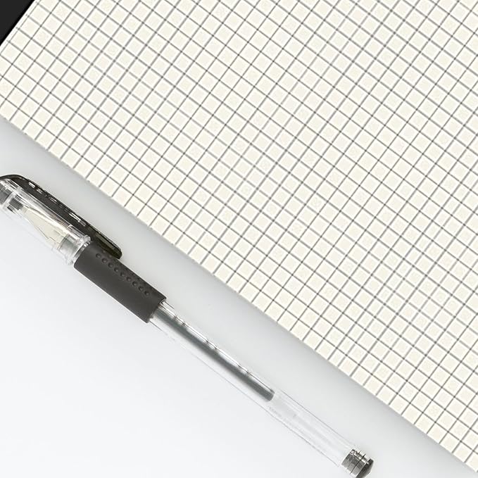 5 Pack A4 Graph Paper Pads, Quad Grid Paper Pad, 80 Sheets/Pad, Graph Paper Notebook for Office Supplies, Architects, White