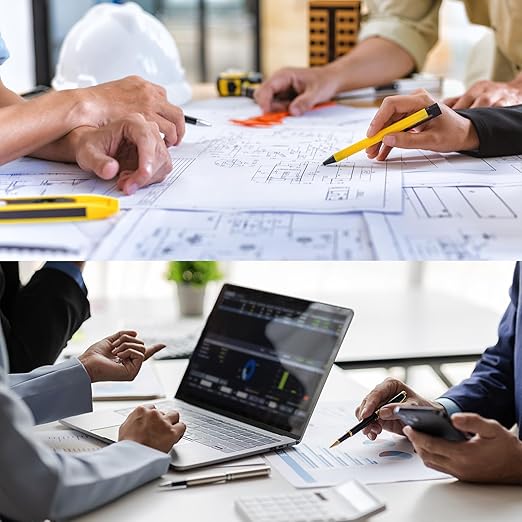 HARFINGTON 2pcs Metal Straight Ruler 15cm Metric SAE Aluminum Alloy Measuring Rulers Scale Tool with Hole for Measure Study Reading Classroom Office, White