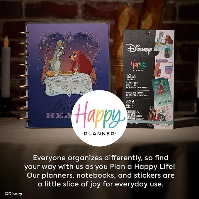 Happy Planner Disney 30-Sheet Easy-Peel Sticker Pack for Calendars and Journals, Jazz Cats