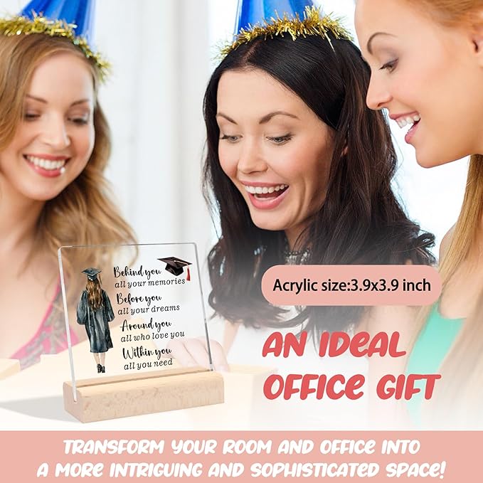 Graduation Gifts for Her Him, Masters Degree College High School Graduation Gifts for Her Him, Cool Graduation Gifts Congratulations Gift Grad Gifts End of Year Student Gifts Acrylic Desk Decorative