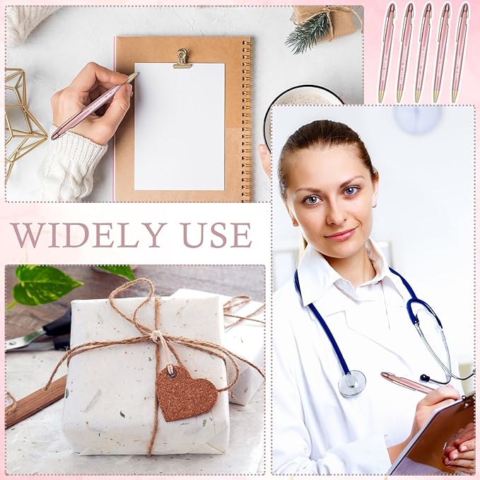 Lincia 100 Pcs Motivational Ballpoint Pens Bulk Retractable Medium Point Pens with Black Ink Inspiration Thank You Gifts for Teacher, Back to School, Christmas