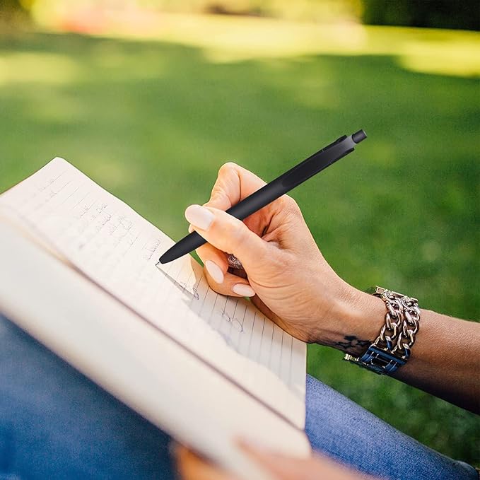 Aozora Pens Bulk 240 Pack Black Click Pens No Bleed Wholesale Retractable Ballpoint Pens Medium Point,Smooth Ink Pens for Journaling School Office Supplies 1.0MM Black Ink