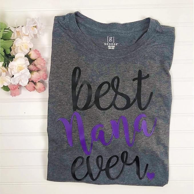 VINYL FROG Heat Transfer Vinyl Roll HTV Vinyl - 12" x5ft Purple Iron on Vinyl for T-Shirts, Heat Press Vinyl for DIY Craft Designs (Purple)