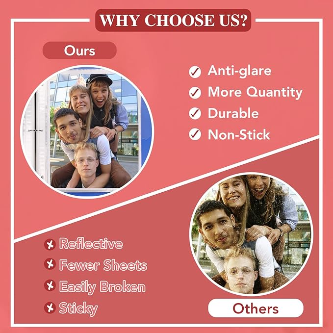 200 Pack Sheet Protectors 8.5 x 11 inch Clear Page Protectors for 3 Ring Binder, Plastic Sleeves for Papers, Document