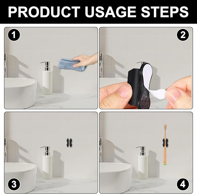 20 Pack Pencil Holders, Adhesive Desk Pencil Holder For Classroom Clipboard Wall, Silicone Pen And Marker Holders For School Student Kids Teacher Office Desk Accessories (Black) (Black)