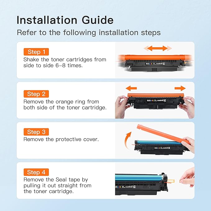 E-Z Ink 210X with Chip Compatible for HP 210X Toner Cartridges 4 Pack 210A High Yield to Use with Color Laser Pro 4201dn 4201dn 4201dw 4201dw MFP 4301dw 4301dw 4301fdn 4301fdn 4301fdw 4301fdw