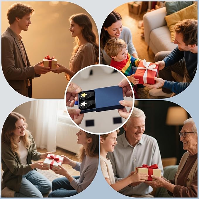 2Pcs Magnetic Leather Bookmarks with Gift Box, Magnetic Pen Holder Book Marks Clip Gift for Book Lover Readers Men Women Teachers Students