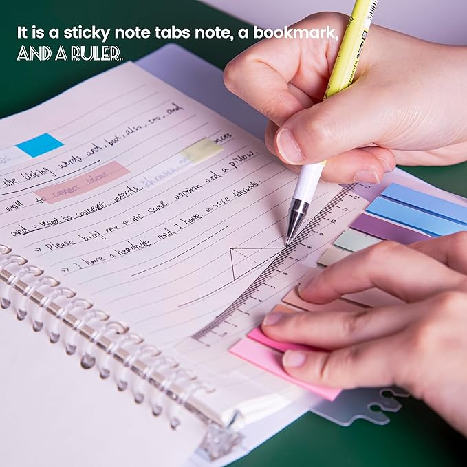 Golcellia Sticky Tabs, 70 Colors, 1400 Pieces, Repositionable Labels, Index Tabs