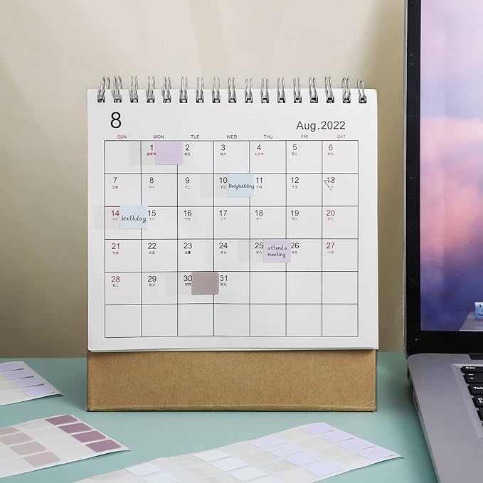 480 Pcs Sticky Index Tabs, Colored Book Sticky Tabs for Notebooks, Repositionable Page Tabs for Notebooks File Classification,12 Colors (0.5×1inch)