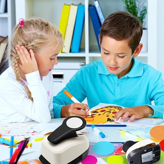 Circle Hole Punch, Circle Punches for Paper Crafts, Circles Puncher, Circles Hole Puncher Set, 5/8 CirclePunch, 1 Inch Craft Punches, 1.5 Inch Large CircleHole Punch, CirclePaper Punch Set