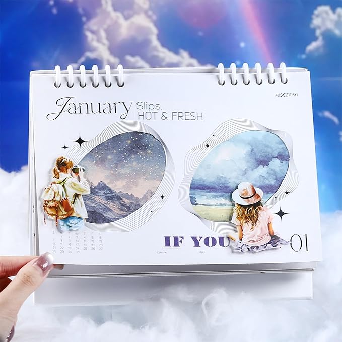 Sky-Themed Scrapbook Paper Set, 120PCS Dual-Material Ephemera for Junk Journaling, Scrapbooking, DIY Crafts, and Art Supplies