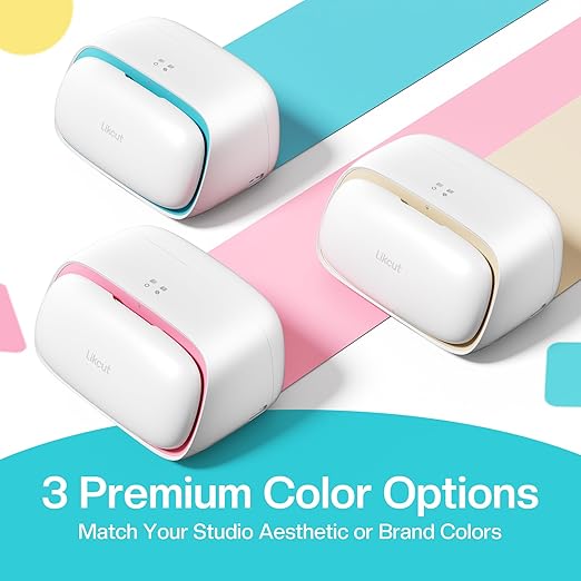 Vinyl Cutter Machine S501 - Smart Compact Sticker Maker for Vinyl & Paper Crafts, Portable Plotter DIY Cutting Machine for Sticker Joy Craft & Party Supplies, Wedding Decor, Beige