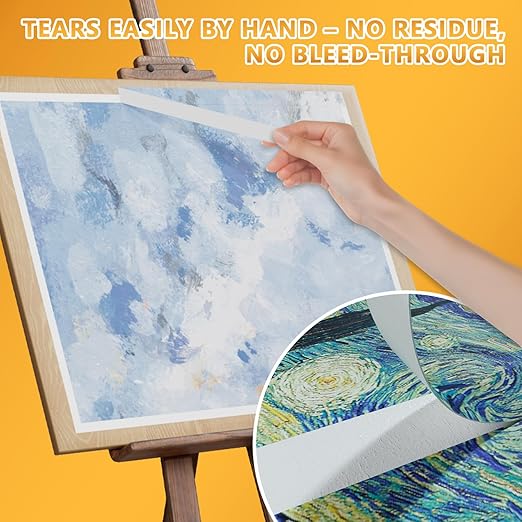 SWRT Masking Tape 1 inch x 55 Yards x 12 Rolls (660 Total Yards), Adhesive Painting Tape Bulk for General Purpose Beige White Color for Painting, Crafting, School Stationery, Arts, Home Use etc