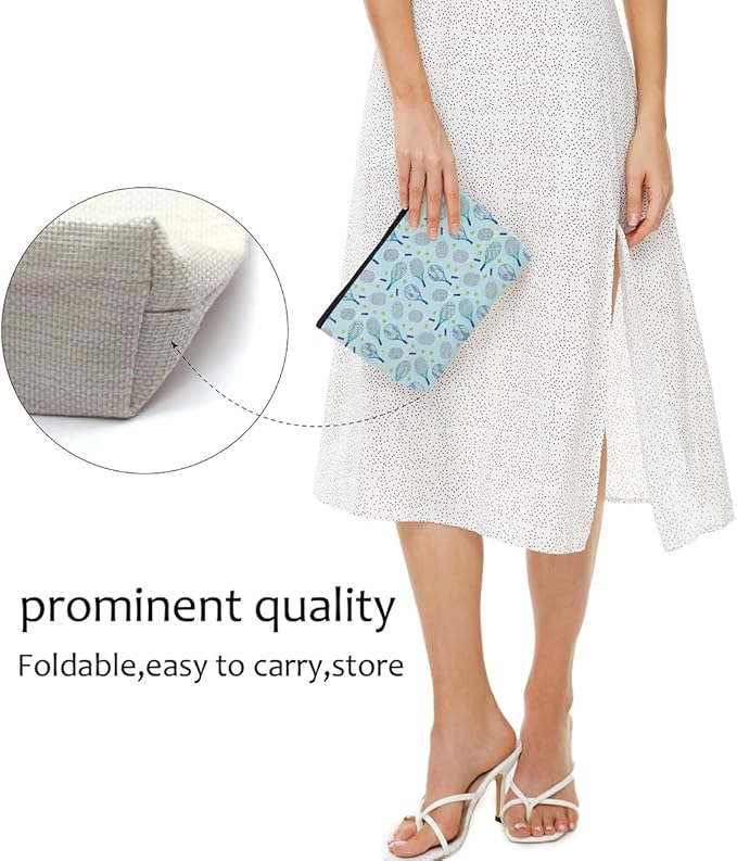 6 PCs Tennis Gifts, Inspirational Tennis Makeup Bag, Tennis Accessories Tennis Gift Cosmetic Bag Toiletry Bag, Tennis Player Graduation Birthday Gifts for Women Girls Tennis Lovers Sister Tennis Fans