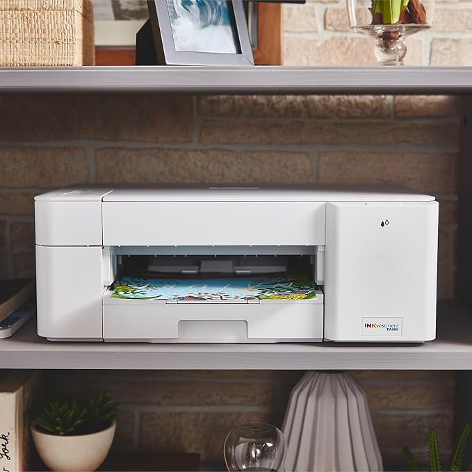 Brother MFC-J1205W INKvestment -Tank Wireless Multi-Function Color Inkjet Printer with Up to 1-Year in Box, Works with Alexa