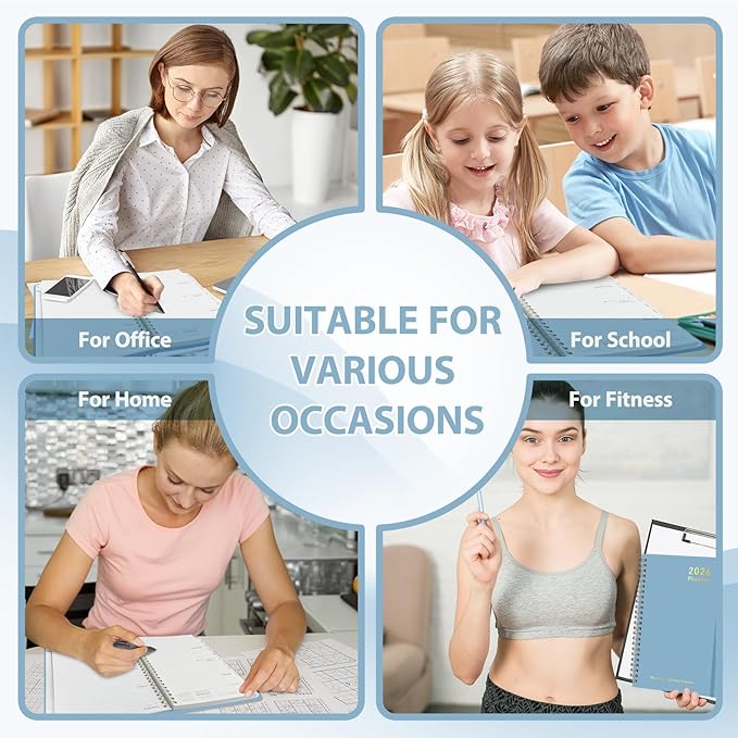 2026 Planner, Weekly and Monthly Calendar Academic Planner, Jan 2026 - Dec 2026, Planning Agenda Book for Desk Accessories and School Supplies - A5 (6.3'' x 8.5'')