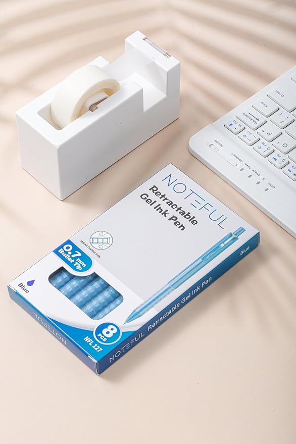 Retractable Gel Pens Clicker, Medium Point 0.7, Premium Comfort Grip for Note Taking, Journaling and Smooth Writing