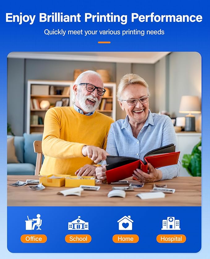 936e 936XL High Yield Ink Cartridges with Chip 4-Pack Set Replacement for HP 936 936e Ink Works with HP OfficeJet Pro 9125e 9135e 9110b 9128e 9130b 9122e 9120e 9730e Printers Black Cyan Magenta Yellow