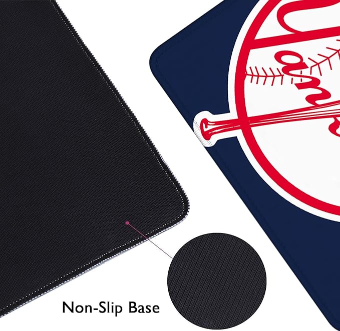 Generic Baseball Mouse Pad Extended Large Gaming Desk Pad 31.5 x 11.8 Inch, XL Mousepad Topographic Mouse Pad with Anti-Slip Rubber Base for New York Home Office