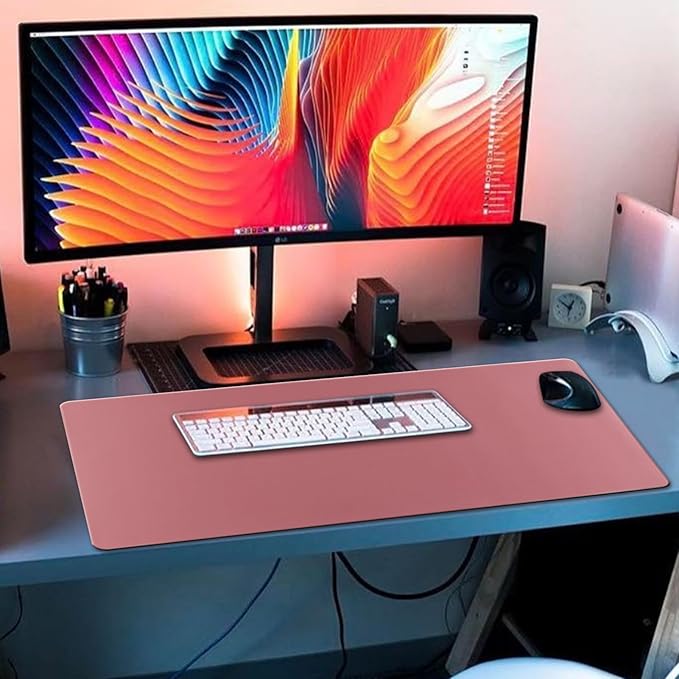 XXL Gaming Mouse Pad 35.4x15.7 Professional Large Mouse Pad & Computer Game Mouse Mat-90x40 Darkpinkus