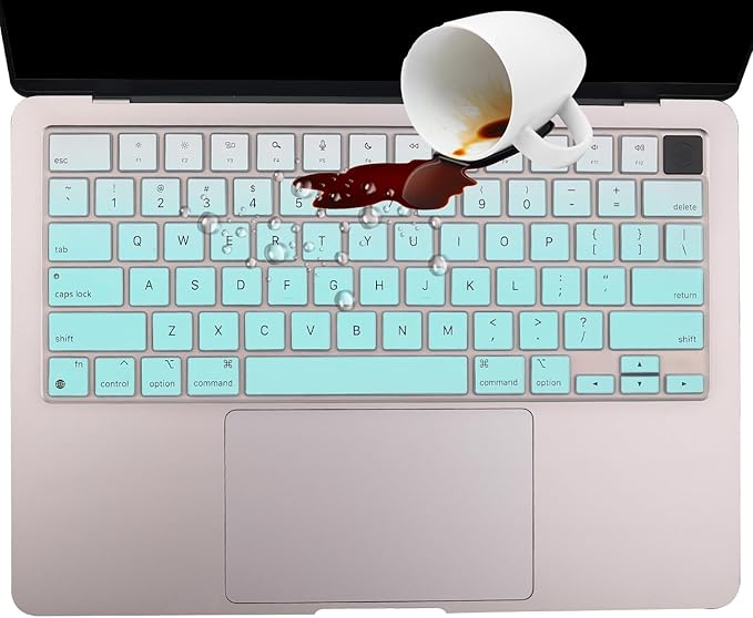 2 Pack Keyboard Cover for 2025-2023 MacBook Air 13" 15" M4 M3 M2, 2025-2021 MacBook Pro 14" 16" M4 M3 M2 M1 Pro/Max, Ultra Thin Keyboard Skin for 14.2" 16.2" MacBook Pro /13.6" 15.3" MacBook Air, US