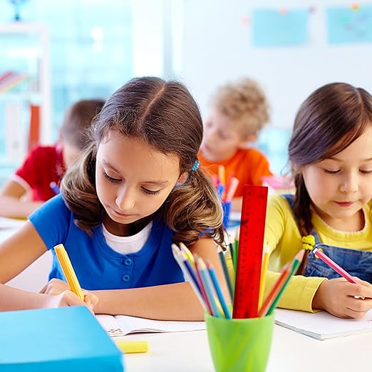 30PCS Clear Ruler Plastic Rulers 12 Inch, with Inches and Metric for School Classroom, Home, or Office (Clear)