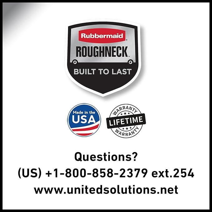 Rubbermaid Heavy Duty Black Storage Bins Plastic Totes with Lids for Storage, Stackable, Large Capacity, Durable, Multipurpose, 14 GAL, 6 Pack (14 GAL - 6 Pack Solid Black and Grey)