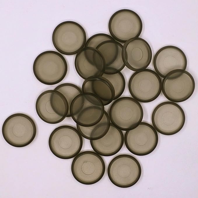100pcs Discbound Notebook Discs DIY Planner Accessories fits for Tul,Levenger,Arc,Happy Planner,Talia(Smoke Black,1.1inch/28mm)