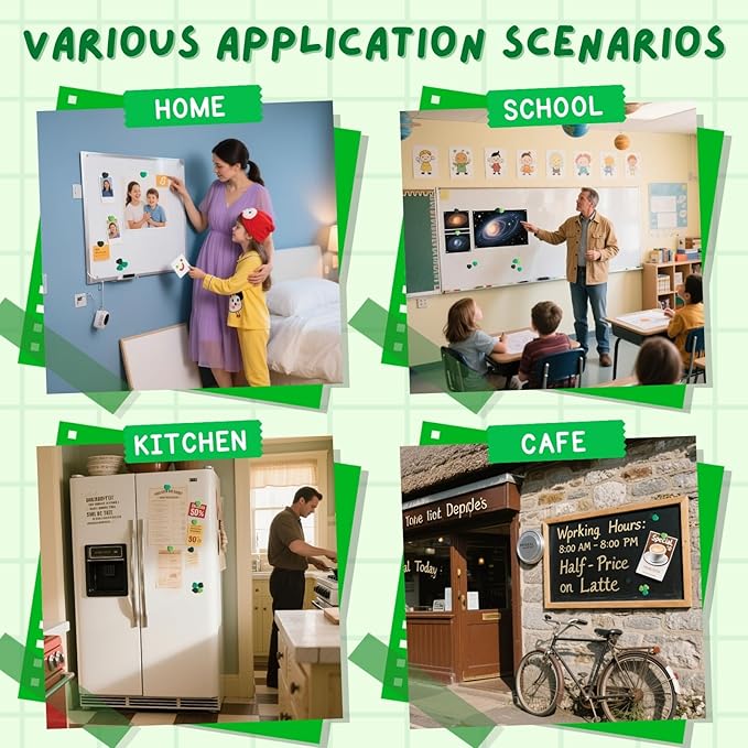 30PCS Heavy Duty Fridge Magnets - Small Cute Refrigerator Magnets for Whiteboard, Lockers & Kitchen, Cute Strong Magnets - Mini Decorative Magnet for Home, School, Office, Crafts,Locker (Green)