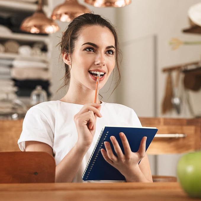 Yahenda 72 Pcs Spiral Notebook Bulk A5 Journal Lined 8.3'' x 5.5'' Writing Composition Paper Small Notepad Subject Notebook for Students Office Business Back to School Supplies (Deep Blue)